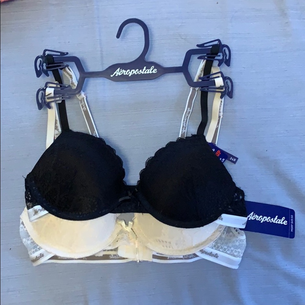 Two Aeropostale push up bras